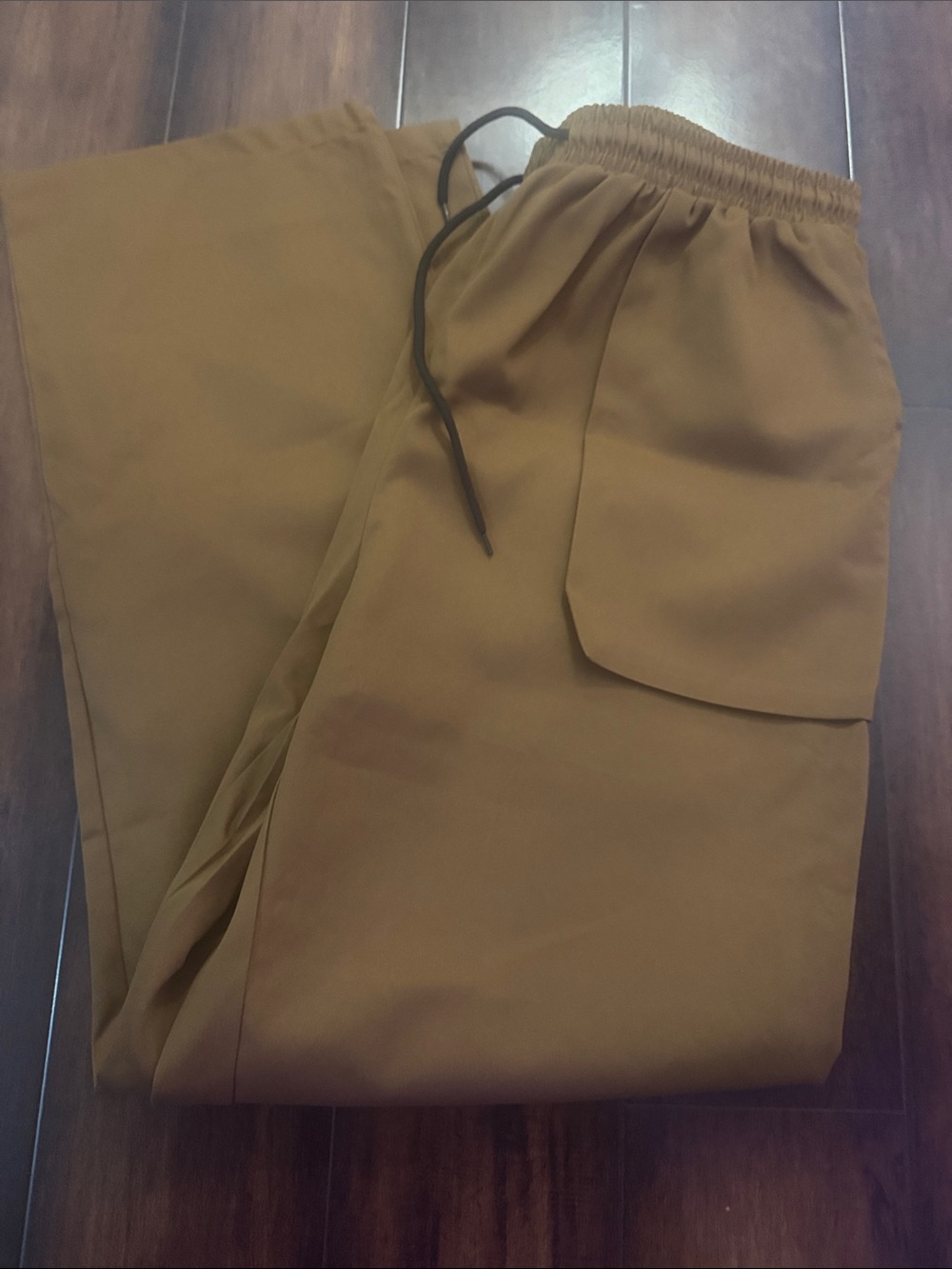 SHEIN Men's Cargo Drawstring Joggers in Brown